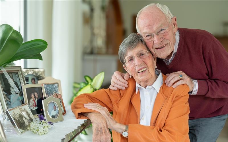 Leni und Harald Stern sind heute exakt 60 Jahre verheiratet. GB-Foto: Vecsey