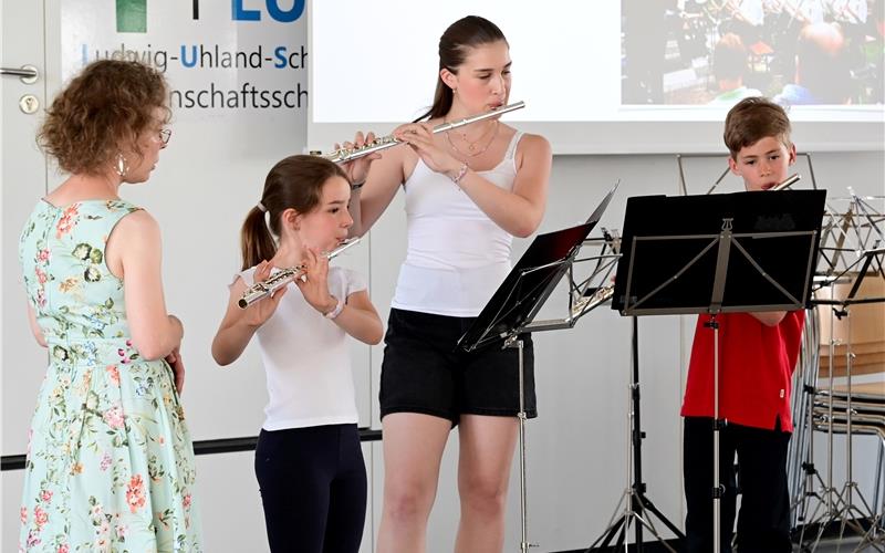 50 Jahre Bläserschule des Musikvereins werden mit einem Schülervorspiel gefeiert. GB-Foto: Holom