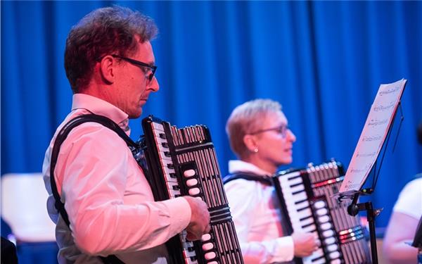 Abwechslungsreich und mit niveauvoller Stücke-Auswahl gestaltete der HC Kuppingen sein Konzert. GB-Foto: Schmidt