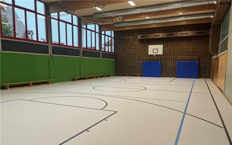 Aufwertung der Turnhalle erfolgreich abgeschlossen