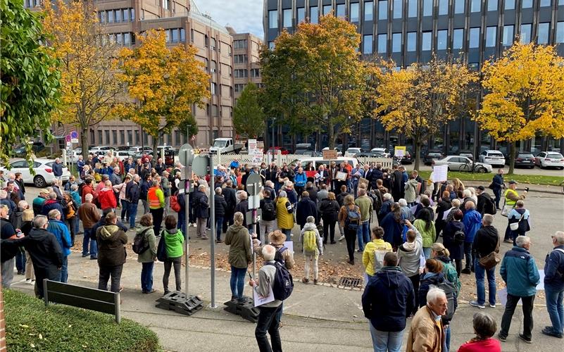 Schließung der Notfallpraxen Herrenberg und Nagold: Protest in Stuttgart