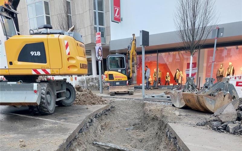 Hindenburgstraße in Herrenberg ist noch eine Woche dicht