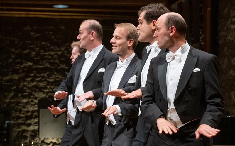 Der Auftritt der „Real Comedian Harmonists“ markiert vermutlich das bisherige Highlight der Kulturveranstaltungen in der Bondorfer Zehntscheuer. GB-Fotos (Archiv): Vecsey