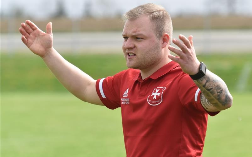 Die Gestik sagt alles: Für Robin Bahle ist Fußball „ein Stück weit auch Emotionssport“. GB-Foto: Vecsey