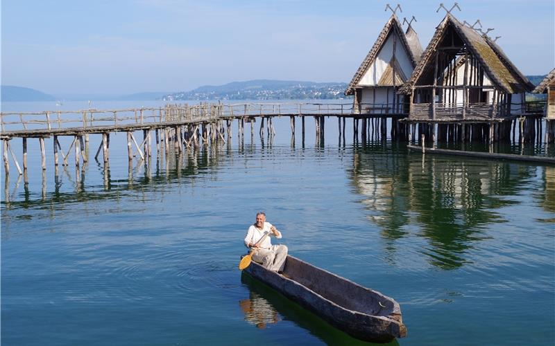 Ein Ziel der Familien-Tour 2024: Die Pfahlbauten am Bodensee.GB-Foto (Archiv): gb