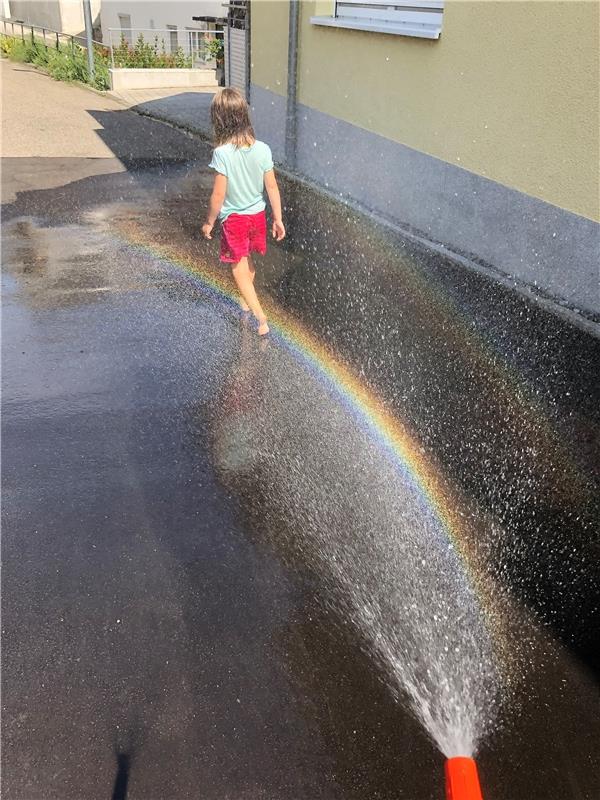 Ein besonderes Erlebnis: einmal über den Regenbogen laufen. Und das ganz ohne Ph...