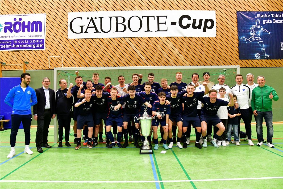 Fußball Gäubote-Cup / Endspiel VfL Nagold - TV Darmsheim / die Siegermannschafte...