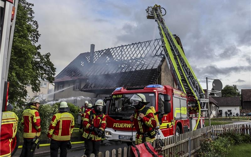 Großeinsatz gestern Abend der Feuerwehr. GB-Foto: SDMG/Dettenmeyer