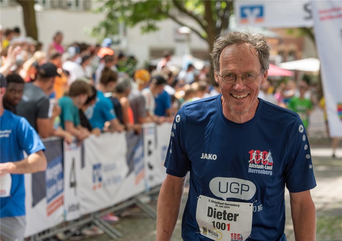 Herrenberg, Innenstadt, Altstadtlauf,  Dieter Baumann,  GB-Foto: Vecsey