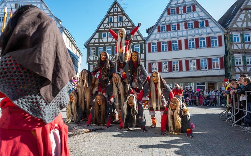 Pferdemarkt, Umzug, Krämermarkt, Kneipenfasching: Bilder vom Fasnetsdienstag in Herrenberg