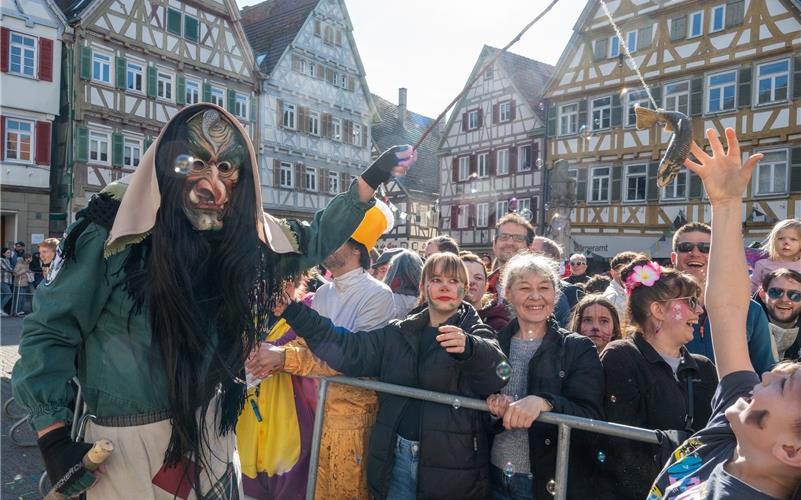 Pferdemarkt, Umzug, Krämermarkt, Kneipenfasching: Bilder vom Fasnetsdienstag in Herrenberg