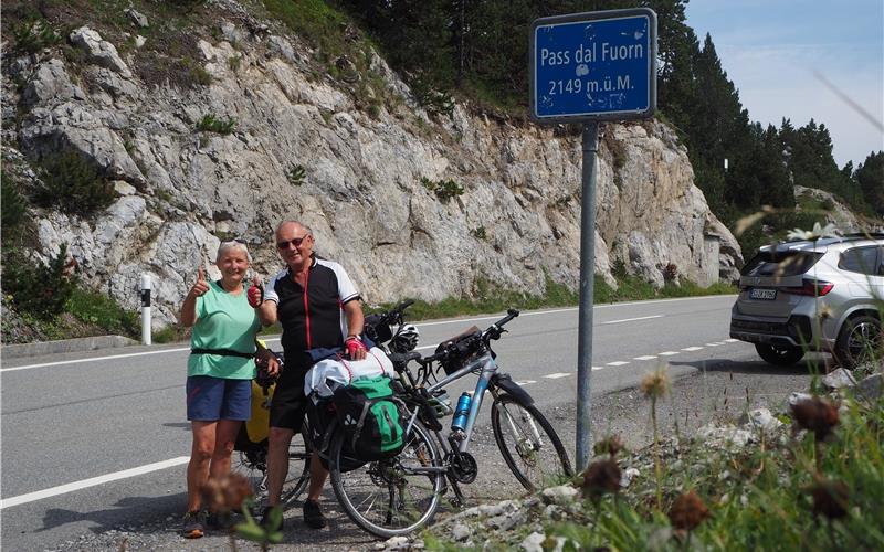 Karin und Bernd Schlanderer unterwegs in den Alpen. GB-Fotos: gb