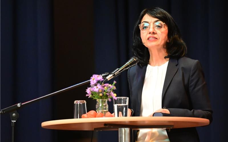 Landtagspräsidentin Muhterem Aras: „Keine Toleranz der Intoleranz.“GB-Foto: Holom