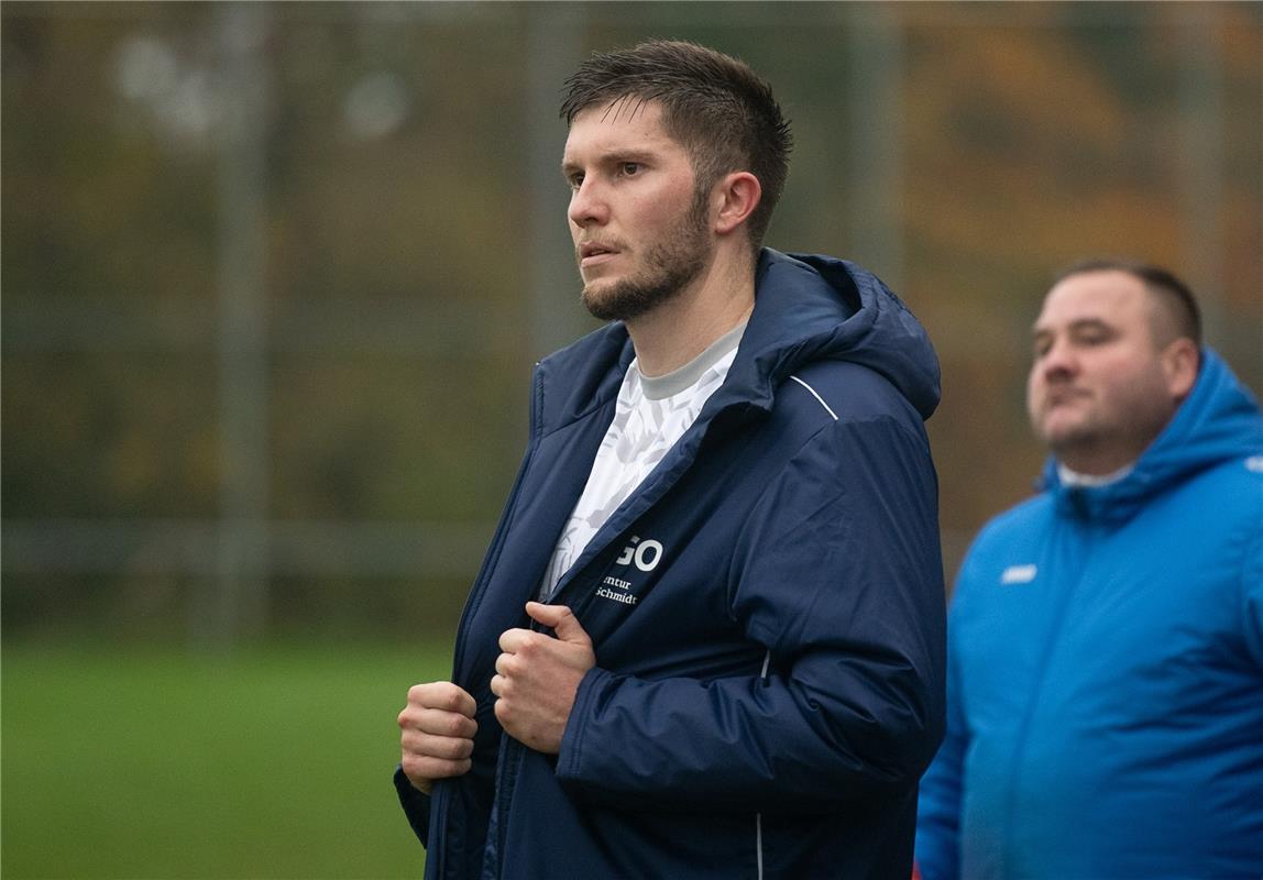 Spielertrainer Pascal Buyer SG Gäufelden - TSV Hildrizhausen 11 / 2024 Foto: Sch...