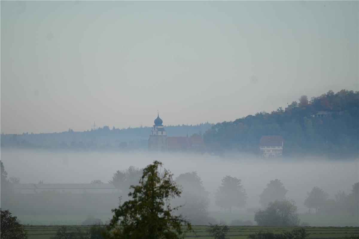 Stiftskirche im Nebel. Von Dennis Bosch aus Herrenberg.