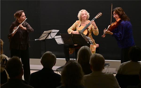 „TrioConBrio“ musiziert seit mehr als zehn Jahren in seiner aktuellen Besetzung. GB-Foto: Holom