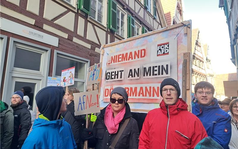 Großdemo am Sonntag in Herrenberg gegen rechts: 6000 Menschen in der Innenstadt