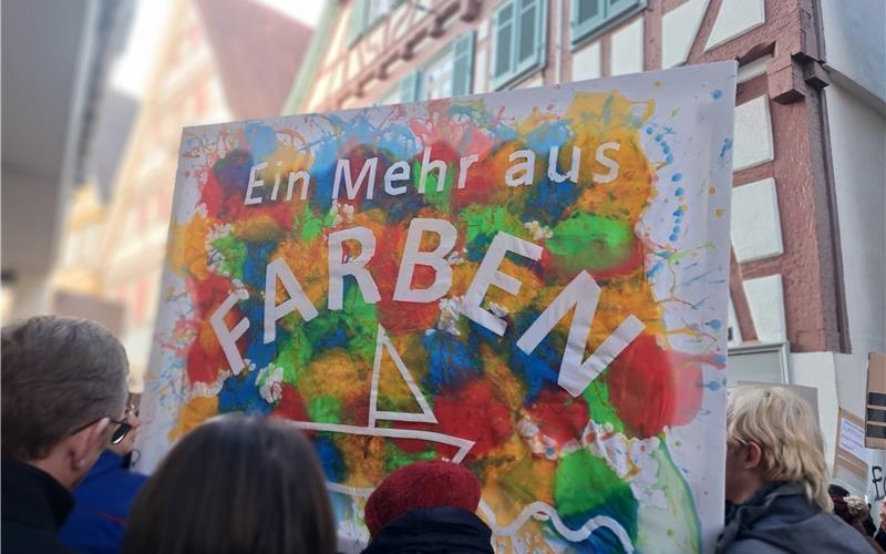 Großdemo am Sonntag in Herrenberg gegen rechts: 6000 Menschen in der Innenstadt