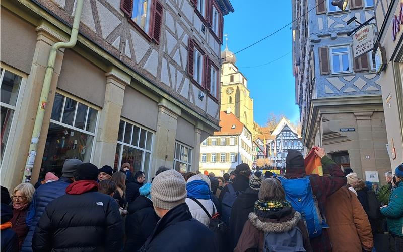 Großdemo am Sonntag in Herrenberg gegen rechts: 6000 Menschen in der Innenstadt