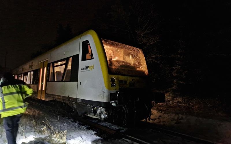 Zugunglück bei Nagold: Bahn erfasst Viehanhänger - Zuchtbullen sterben