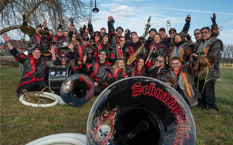 Bilder vom ersten Fasnetsumzug durch Rohrau