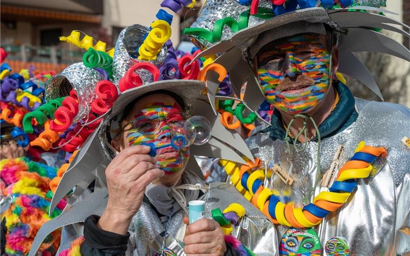 Bilder vom ersten Fasnetsumzug durch Rohrau