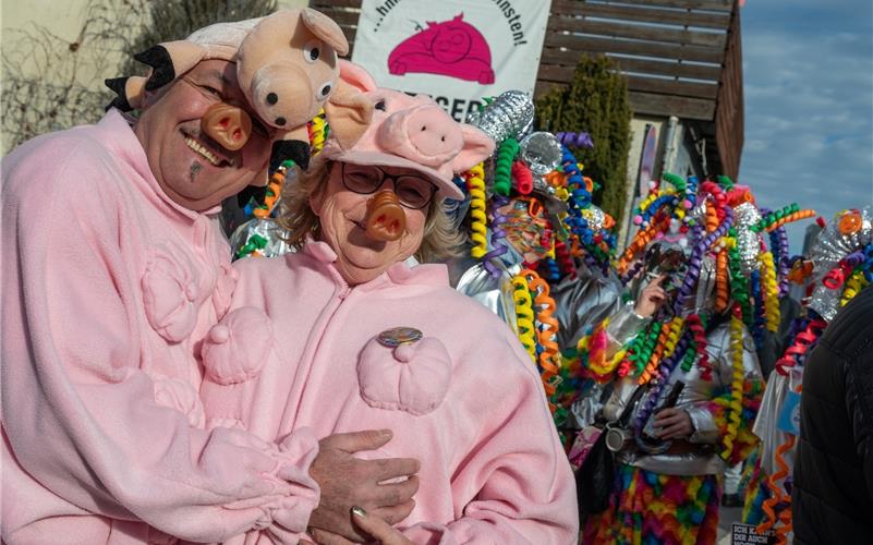 Bilder vom ersten Fasnetsumzug durch Rohrau