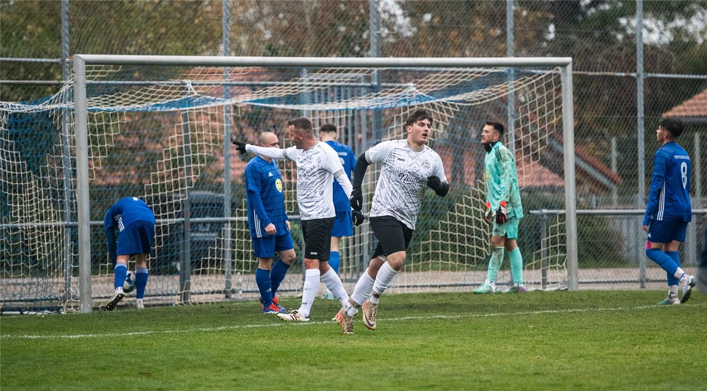 das 3-0 durch Fabian Gauss Gäufelden - TSV Hildrizhausen 11 / 2024 Foto:  Schmid...